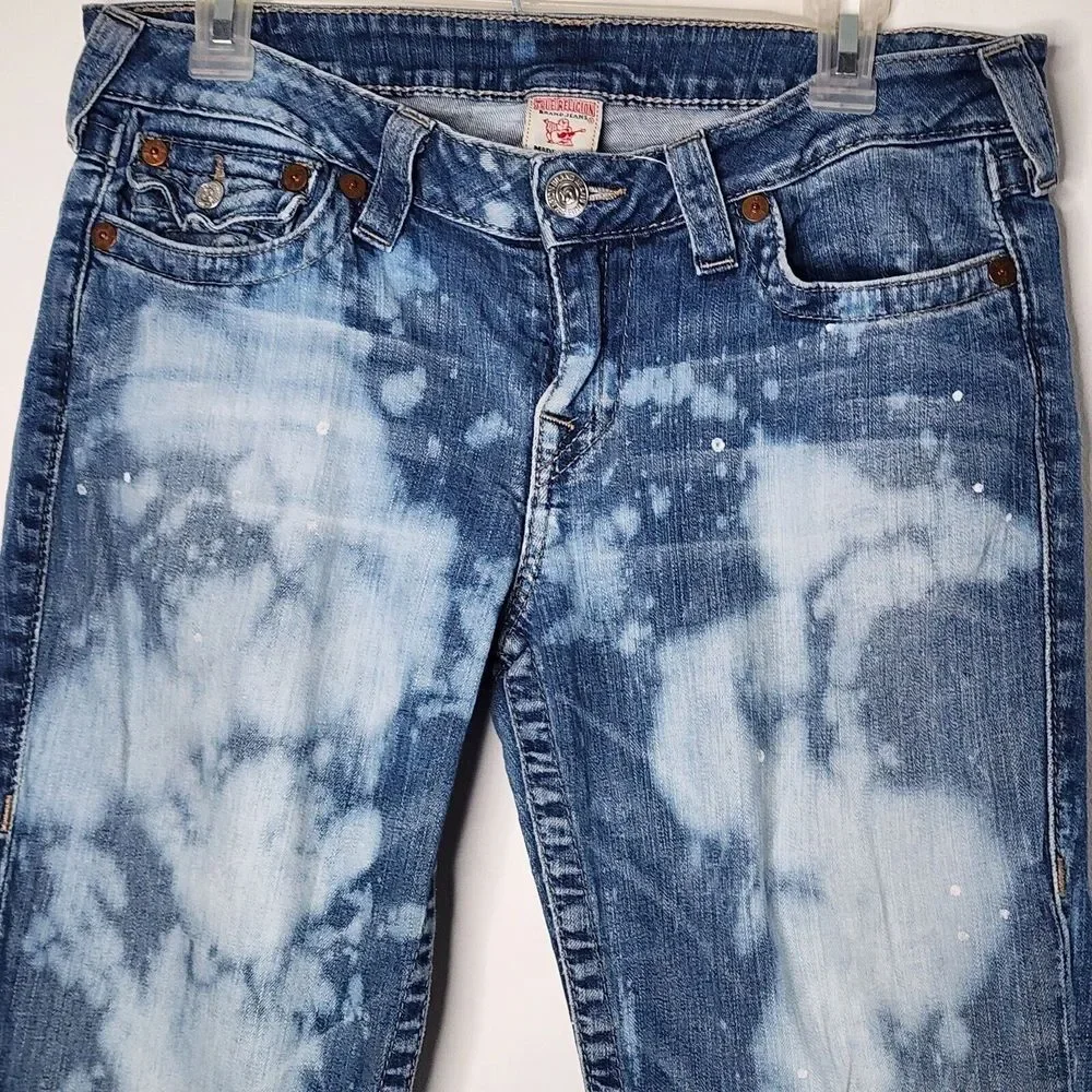 True Religion Women's HI-Rise Boot Cut Jean's Size 32 x 32 Blue SEE PICTURES - Picture 4 of 12